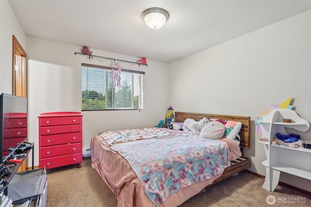 38431 147th St SE, Gold Bar, WA 98251 - bedroom featuring carpet and a baseboard radiator