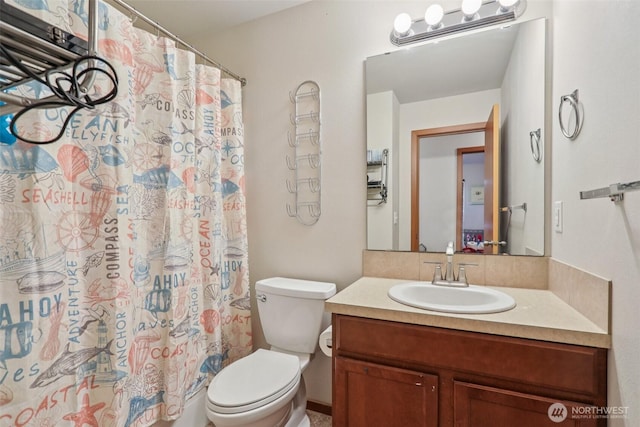 38431 147th St SE, Gold Bar, WA 98251 - full bathroom with vanity and a shower with shower curtain