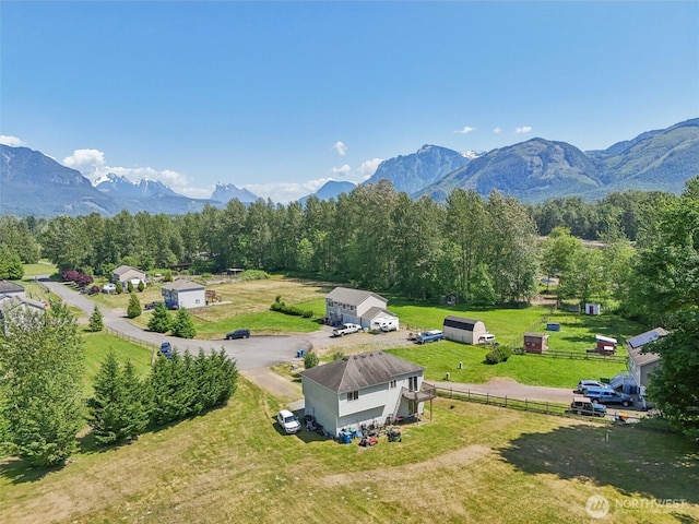 38431 147th St SE, Gold Bar, WA 98251 - aerial view of a mountain backdrop