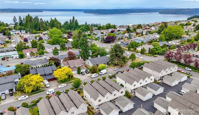 5129 Green Hills Ave NE Unit A, Tacoma, WA 98422 - aerial perspective of suburban area featuring a nearby body of water
