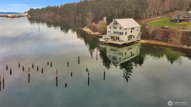17257 Olympic View Rd NW, Silverdale, WA 98383 - water view featuring a heavily wooded area
