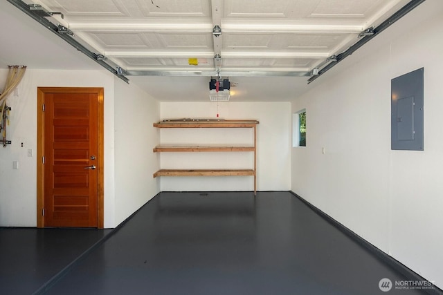 1414 25th Ave Unit B, Seattle, WA 98122 - garage featuring electric panel and a garage door opener