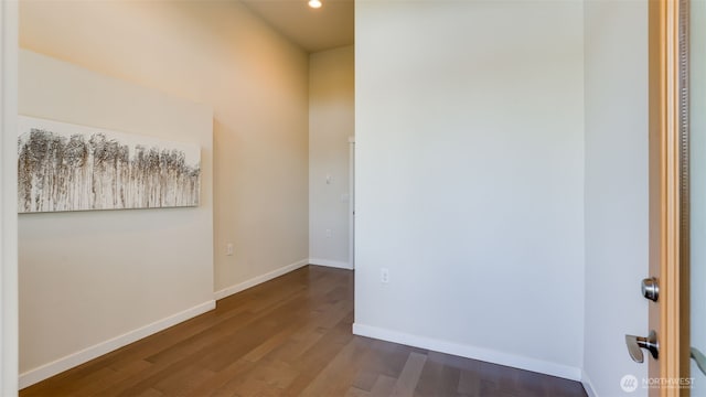 14528 35th Ave NE, Lake Forest Park, WA 98155 - empty room with wood finished floors and recessed lighting