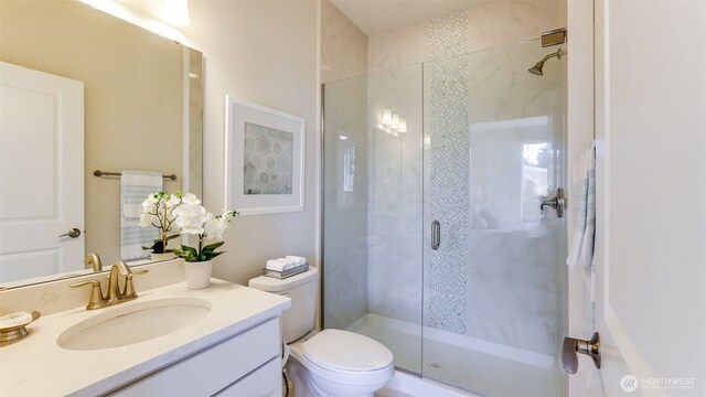 14528 35th Ave NE, Lake Forest Park, WA 98155 - bathroom with a stall shower and vanity