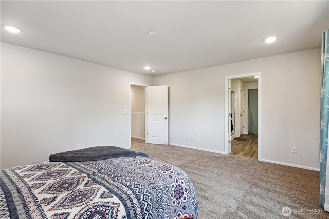 534 Gilbertson Ln SE, Olympia, WA 98501 - carpeted bedroom with recessed lighting and baseboards