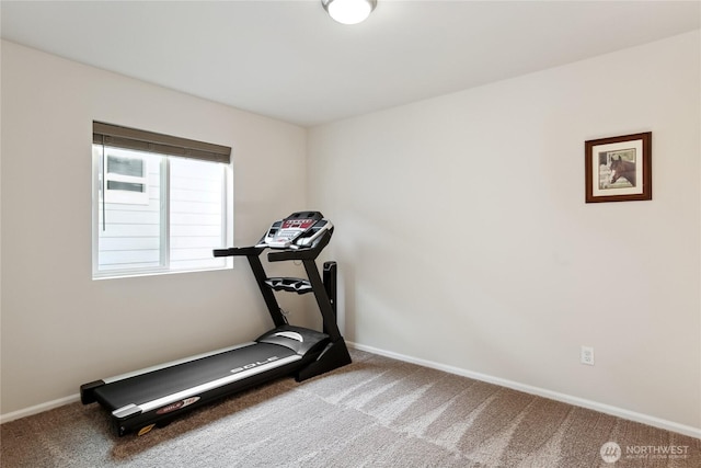534 Gilbertson Ln SE, Olympia, WA 98501 - exercise room with carpet flooring and baseboards