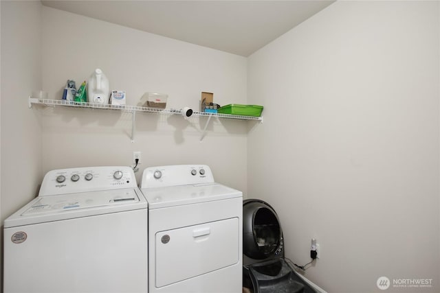 534 Gilbertson Ln SE, Olympia, WA 98501 - washroom with washer and clothes dryer