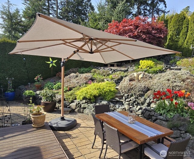 8145 Chehalis Rd, Blaine, WA 98230 - view of patio / terrace featuring outdoor dining space