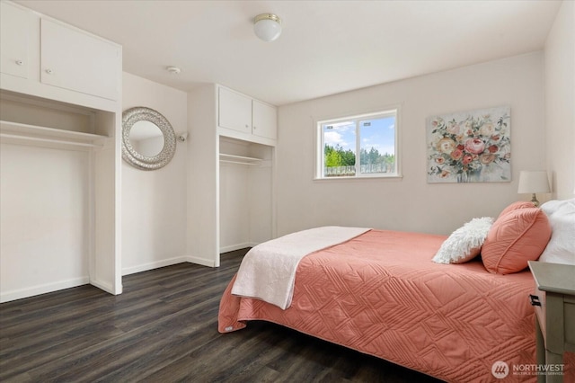 4191 N Imperial Ln, Oak Harbor, WA 98277 - bedroom featuring dark wood-type flooring and baseboards