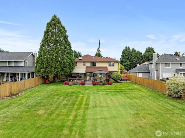 14406 144th St E, Orting, WA 98360 - view of yard with a gazebo