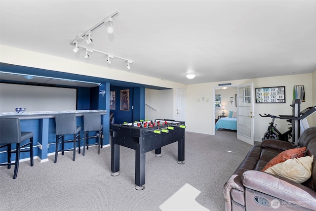 37981 Hood Canal Dr NE, Hansville, WA 98340 - recreation room with carpet floors and baseboards