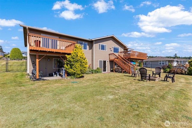 37981 Hood Canal Dr NE, Hansville, WA 98340 - back of house with a deck and stairs