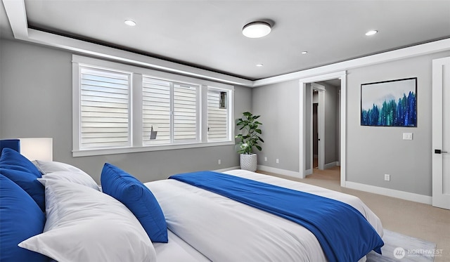 1542 213th Ct NE, Sammamish, WA 98074 - bedroom with baseboards, carpet floors, and recessed lighting