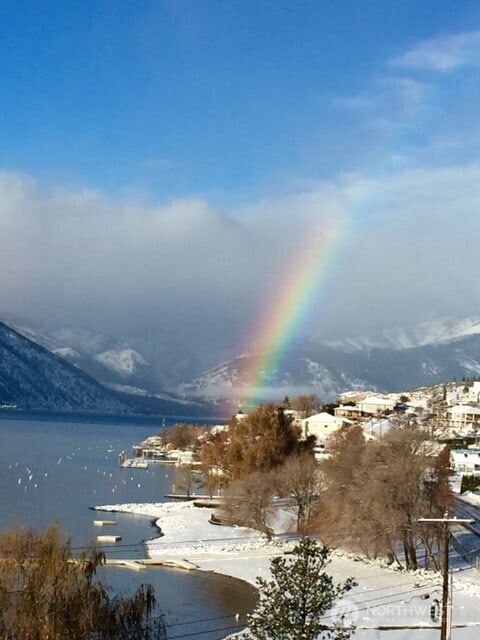 304 Sr 150 Unit 1A, Chelan, WA 98816 - water view featuring a mountain backdrop