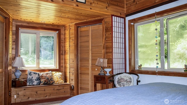 70 Cole Ave, Port Townsend, WA 98368 - bedroom with wooden walls