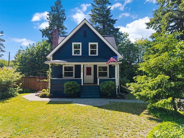 1010 Tacoma Ave, Port Orchard, WA 98366 - bungalow-style house with a chimney and a porch