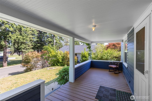 1010 Tacoma Ave, Port Orchard, WA 98366 - wooden terrace with a lawn