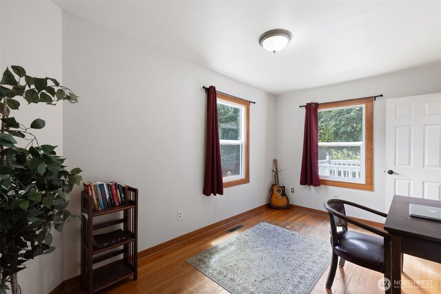 1010 Tacoma Ave, Port Orchard, WA 98366 - office featuring wood finished floors and baseboards