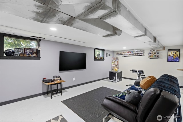 1010 Tacoma Ave, Port Orchard, WA 98366 - living area with baseboards and recessed lighting