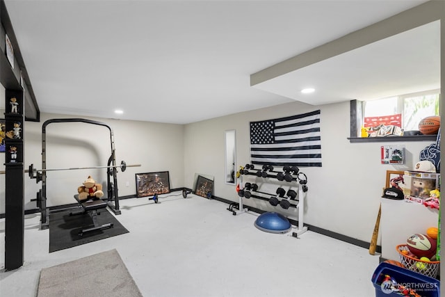 1010 Tacoma Ave, Port Orchard, WA 98366 - exercise area with recessed lighting and baseboards
