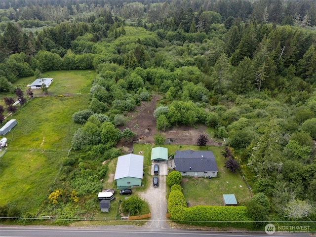 10419 Sandridge Rd, Long Beach, WA 98631 - aerial view of a heavily wooded area