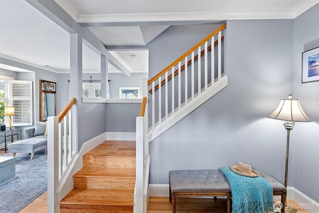 1747 Parade Grounds Ave NE, Bainbridge Island, WA 98110 - stairway with wood finished floors