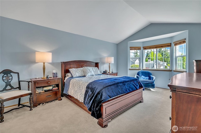 1102 SW 348th Pl, Federal Way, WA 98023 - bedroom featuring light carpet and lofted ceiling