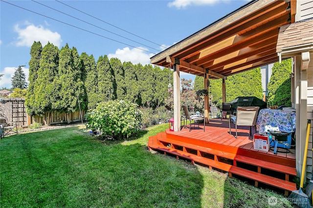 1102 SW 348th Pl, Federal Way, WA 98023 - view of yard with a wooden deck