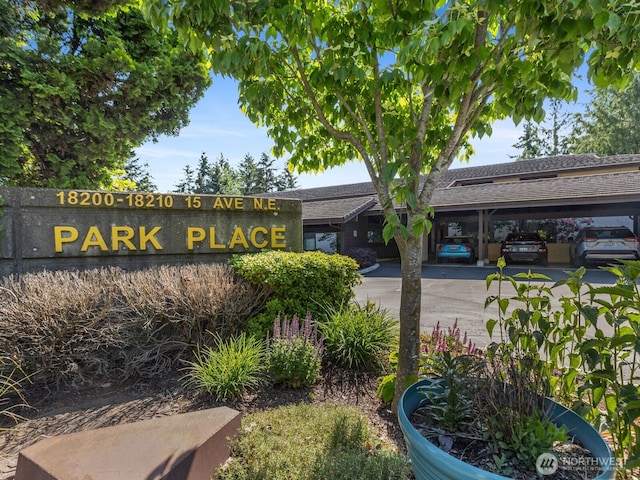 18210 15th Ave NE Unit 101, Shoreline, WA 98155 - community sign with covered parking