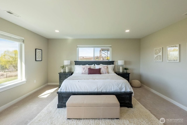 26602 N Rothrock Rd, Prosser, WA 99350 - bedroom with carpet floors and recessed lighting