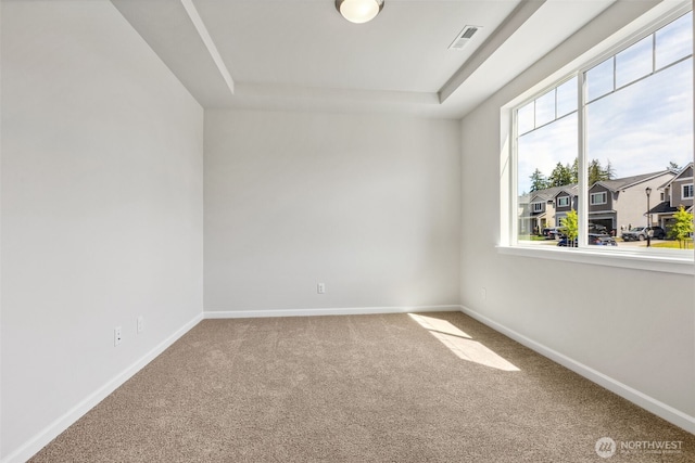 16617 8th Avenue Ct E Unit 9, Spanaway, WA 98387 - carpeted empty room with a raised ceiling and a residential view