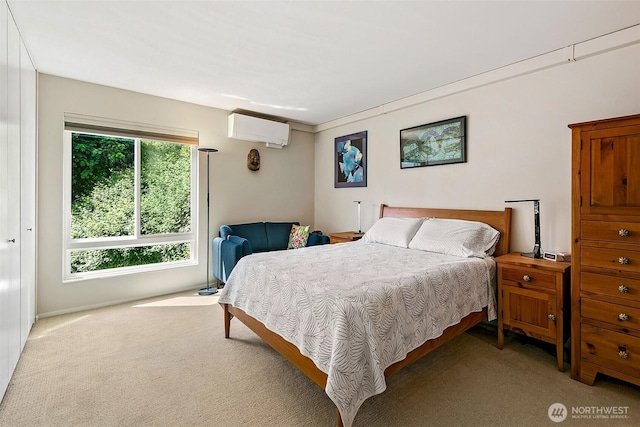 8005 Sand Point Way NE Unit A41, Seattle, WA 98115 - bedroom with a wall mounted AC and carpet flooring