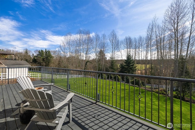 367 E Silverado Ct, Bellingham, WA 98226 - deck featuring a yard