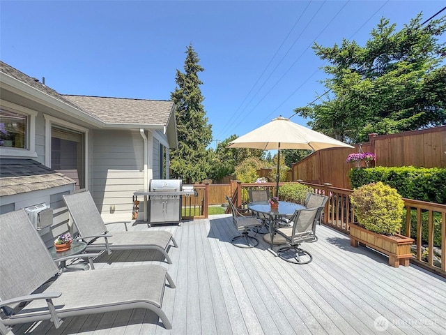 1427 N Aurora Ct, Port Angeles, WA 98363 - deck featuring outdoor dining space and area for grilling