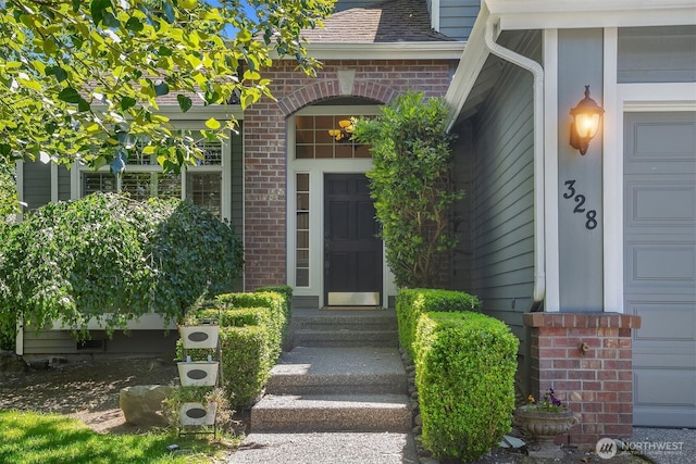 328 210th St SE, Bothell, WA 98021 - entrance to property with brick siding and roof with shingles