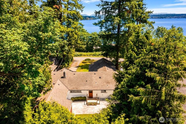9539 Lake Shore Blvd NE, Seattle, WA 98115 - aerial view of property and surrounding area with a water and mountain view