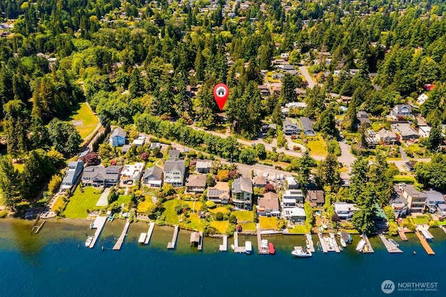 9539 Lake Shore Blvd NE, Seattle, WA 98115 - aerial view of residential area featuring a large body of water