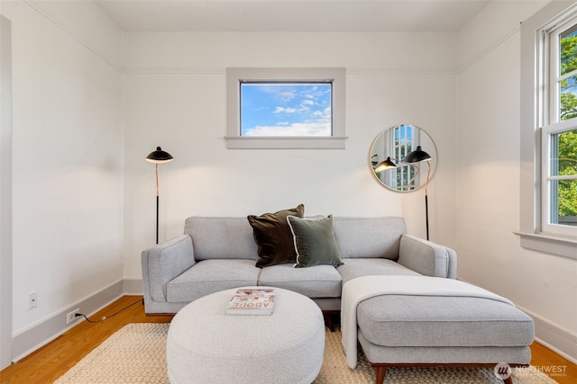 4340S Bennett, Seattle, WA 98118 - sitting room featuring plenty of natural light, wood finished floors, and baseboards