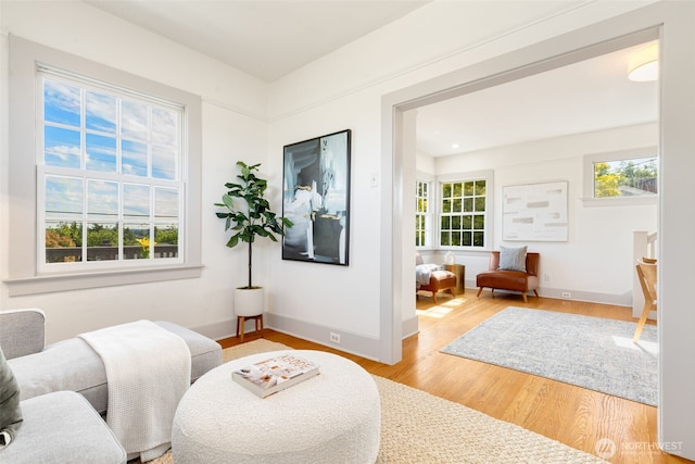 4340S Bennett, Seattle, WA 98118 - sitting room featuring wood finished floors and baseboards