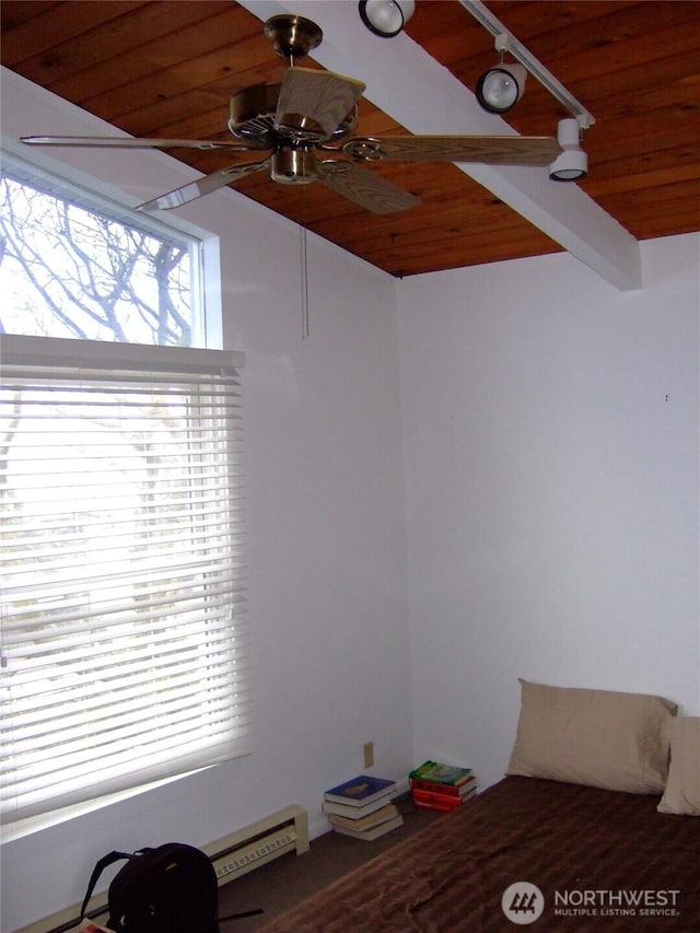 2513 13th Ave W, Seattle, WA 98119 - bedroom with wood ceiling and vaulted ceiling
