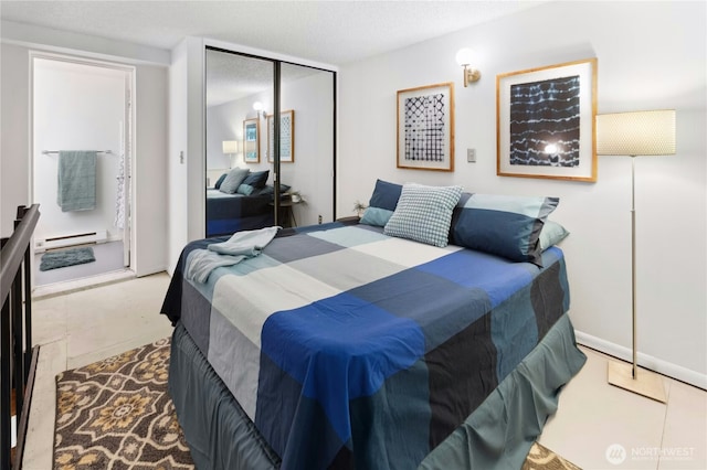 1000 Union St Unit 305, Seattle, WA 98101 - bedroom with baseboard heating and a closet