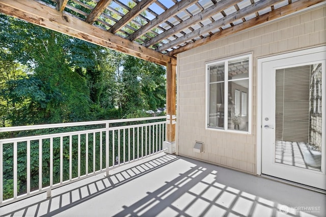 17432 Bothell Way NE Unit B302, Bothell, WA 98011 - balcony featuring a pergola
