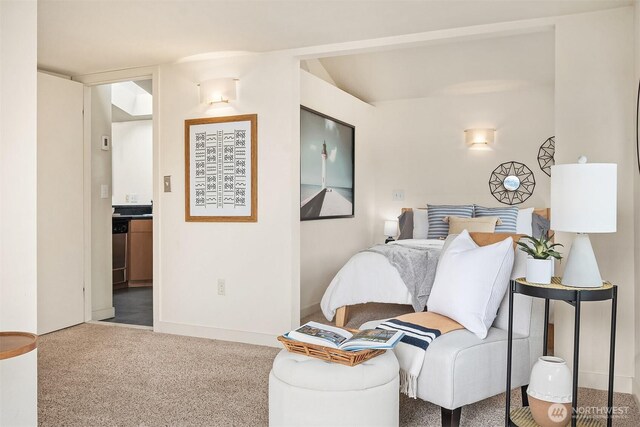 2420 Westlake Ave N Unit 11, Seattle, WA 98109 - carpeted bedroom featuring connected bathroom and baseboards