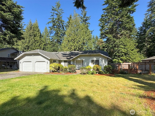 42 Charles Way, Sequim, WA 98382 - view of front facade with a garage and asphalt driveway