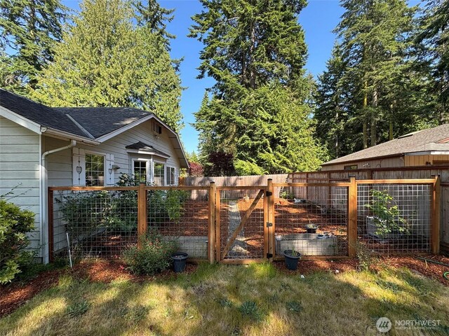 42 Charles Way, Sequim, WA 98382 - fenced backyard featuring a gate
