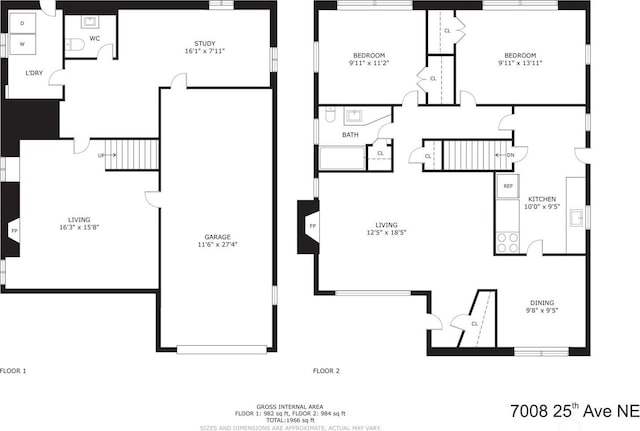 7008 25th Ave NE, Seattle, WA 98115 - room layout
