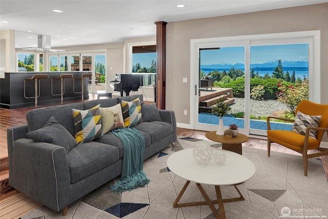 926 Olympic Ave, Edmonds, WA 98020 - living room with recessed lighting and baseboards