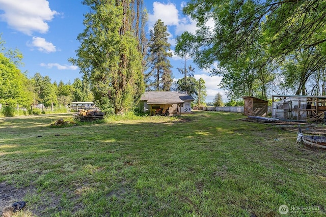 595 Oyler Rd, Ethel, WA 98542 - view of yard with an outdoor structure