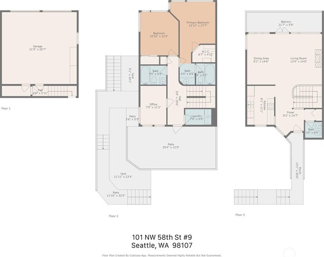 101 NW 58th St Unit 9, Seattle, WA 98107 - floor plan / room layout