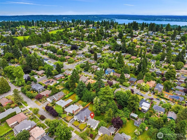 6522 42nd Ave NE, Seattle, WA 98115 - aerial overview of property's location featuring a nearby body of water and nearby suburban area